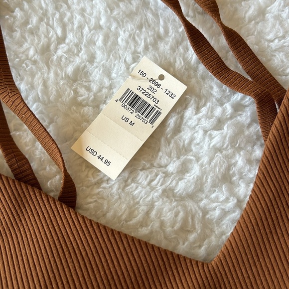 Aerie Goals Offline Medium Support Bra Brown Medium NWT - Picture 3 of 6